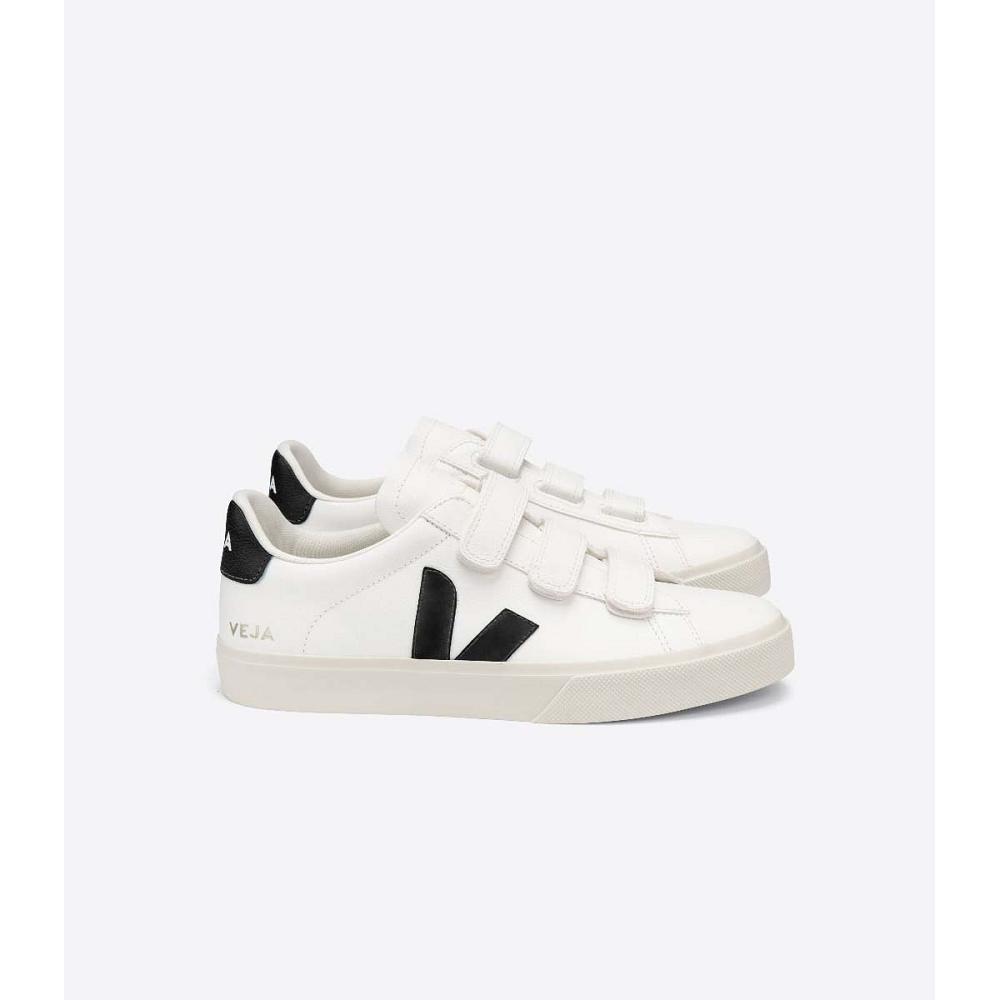 Men\'s Veja RECIFE CHROMEFREE Shoes White/Black | SG 197BEX